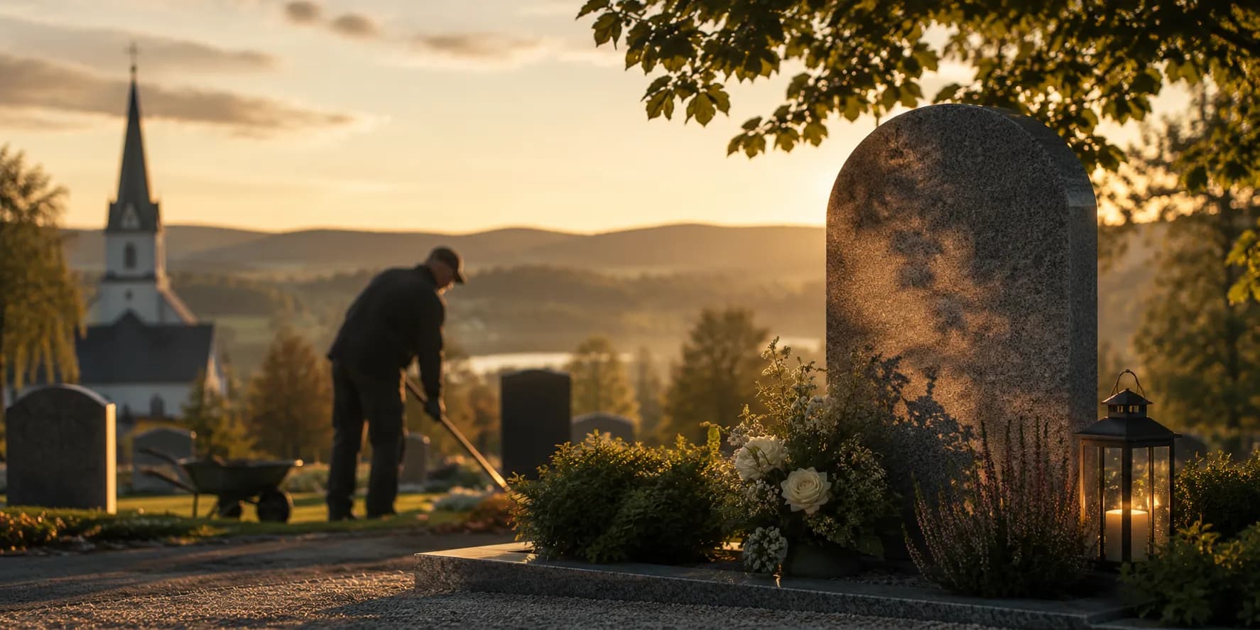 Oppussing og vedlikehold av gravstein hos Hadeland Gravstein